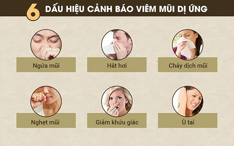Các triệu chứng viêm mũi dị ứng